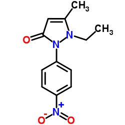 1-Ethyl-5-methyl-2-(4-nitrophenyl)-1,2-dihydro-3H-pyrazol-3-one Structure