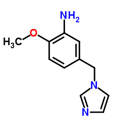 5-(1H-Imidazol-1-ylmethyl)-2-methoxyaniline结构式