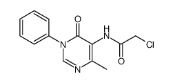 5-(chloroacetylamino)-6-methyl-3-phenyl-4(3H)-pyrimidinone Structure