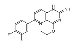 6-(3,4-difluorophenyl)-4-ethoxypyrido[3,2-d]pyrimidin-2-amine结构式