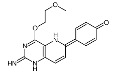 4-[2-amino-4-(2-methoxyethoxy)-5H-pyrido[3,2-d]pyrimidin-6-ylidene]cyclohexa-2,5-dien-1-one Structure