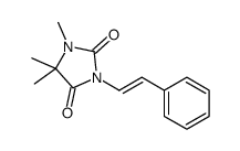 1,5,5-trimethyl-3-(2-phenylethenyl)imidazolidine-2,4-dione Structure