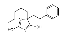 5-pentyl-5-(2-phenylethyl)imidazolidine-2,4-dione Structure