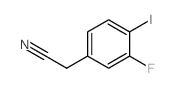 2-(3-Fluoro-4-iodophenyl)acetonitrile Structure