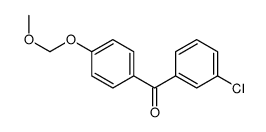 (3-chlorophenyl)-[4-(methoxymethoxy)phenyl]methanone Structure