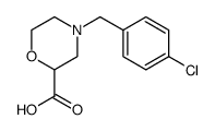 2-Morpholinecarboxylic acid, 4-[(4-chlorophenyl)methyl]-结构式