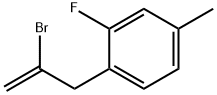 2-Bromo-3-(2-fluoro-4-methylphenyl)-1-propene Structure