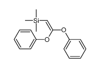 2,2-diphenoxyethenyl(trimethyl)silane Structure