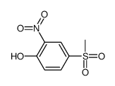 4-(methylsulphonyl)-2-nitrophenol structure