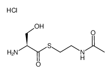 L-serine N-acetylcysteamine thioester hydrochloride结构式