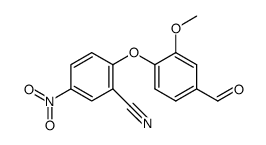 2-(4-formyl-2-methoxyphenoxy)-5-nitrobenzonitrile Structure