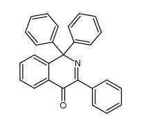 1,1-Diphenyl-3-phenylisoquinolin-4-one结构式