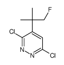 3,6-dichloro-4-(1-fluoro-2-methylpropan-2-yl)pyridazine结构式