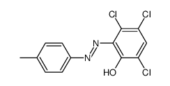 trans-3,4,6-trichloro-2-(4-methyl-phenylazo)-phenol结构式