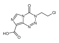 3-(2-chloroethyl)-4-oxo-3H-imidazo(5,1-d)-1,2,3,5-tetrazine-8-carboxylic acid Structure