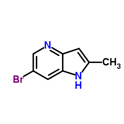 6-溴-2-甲基-1H-吡咯并[3,2-b]吡啶结构式