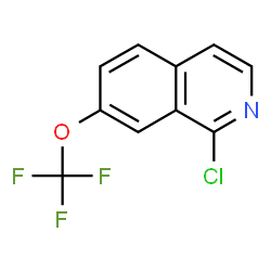 1-CHLORO-7-TRIFLUOROMETHOXY-ISOQUINOLINE结构式