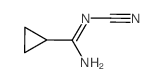 cyclopropanecarboximidamide, N'-cyano-结构式