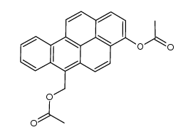 (3-acetoxybenzo[pqr]tetraphen-6-yl)methyl acetate结构式