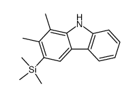 1,2-dimethyl-3-trimethylsilyl-9H-carbazole结构式