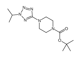 4-(2-异丙基-2H-四唑-5-基)哌嗪-1-甲酸叔丁酯结构式