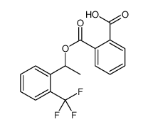 2-((1-(2-(trifluoromethyl)phenyl)ethoxy)carbonyl)benzoic acid Structure