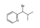 2-(1-bromo-2-methylpropyl)pyridine Structure