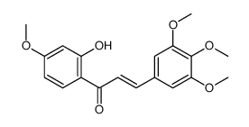 (1-(2-hydroxy-4-methoxyphenyl)-3-(3,4,5-trimethoxyphenyl)-2-propen-1-one)结构式