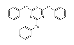 2,4,6-tris(phenyltelluro)-1,3,5-triazine结构式