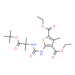 5-(3-(1-(叔丁氧基)-2-甲基-1-氧代丙-2-基)脲基)-3-甲基噻吩-2,4-二羧酸二乙图片