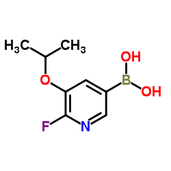 2-Fluoro-3-isopropoxypyridine-5-boronic acid Structure