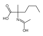 Norleucine,N-acetyl-2-methyl-结构式