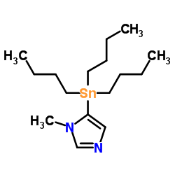 1-甲基-5-(三丁基锡基)咪唑结构式