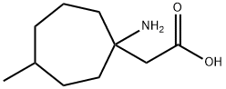 Cycloheptaneacetic acid, 1-amino-4-methyl- Structure