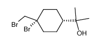 (r-1,c-4)-1,7-dibromo-p-menthan-8-ol结构式