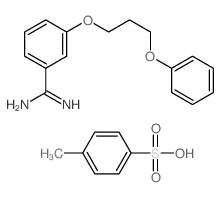 4-methylbenzenesulfonic acid; 3-(3-phenoxypropoxy)benzenecarboximidamide picture