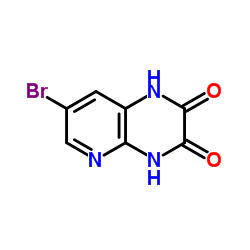 7-Bromopyrido[2,3-b]pyrazine-2,3(1H,4H)-dione Structure