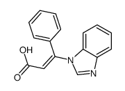 3-(benzimidazol-1-yl)-3-phenylprop-2-enoic acid Structure