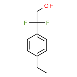 2-(4-ethylphenyl)-2,2-difluoroethan-1-ol structure