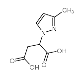 2-(3-methylpyrazol-1-yl)butanedioic acid结构式