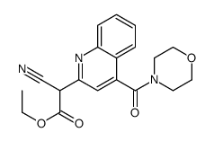 Ethyl alpha-cyano-4-(4-morpholinylcarbonyl)-2-quinolineacetate结构式