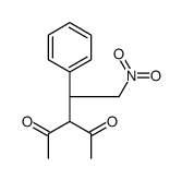 3-[(1R)-2-nitro-1-phenylethyl]pentane-2,4-dione Structure