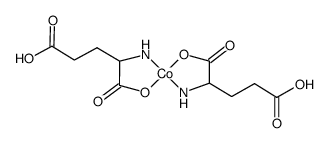 dihydrogen bis[L-glutamato(2-)-N,O1]cobaltate(2-)结构式