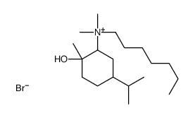 heptyl-(2-hydroxy-2-methyl-5-propan-2-ylcyclohexyl)-dimethylazanium,bromide Structure