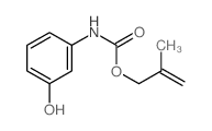 2-methylprop-2-enyl N-(3-hydroxyphenyl)carbamate structure