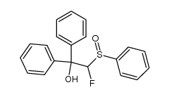 2-fluoro-1,1-diphenyl-2-(phenylsulfinyl)ethanol Structure