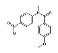 4-methoxy-N-methyl-N-(4-nitrophenyl)benzenecarbothioamide结构式