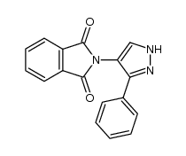 2-(3-phenyl-1H-pyrazol-4-yl)isoindoline-1,3-dione Structure