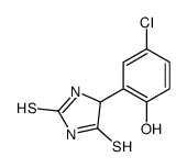 5-(5-chloro-2-hydroxyphenyl)imidazolidine-2,4-dithione结构式