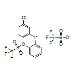 (3-Chlorophenyl)[2-[[(trifluoromethyl)sulfonyl]oxy]phenyl]iodonium Trifluoromethanesulfonate Structure